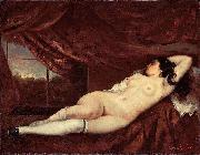 Gustave Courbet Femme nue couchee oil painting on canvas